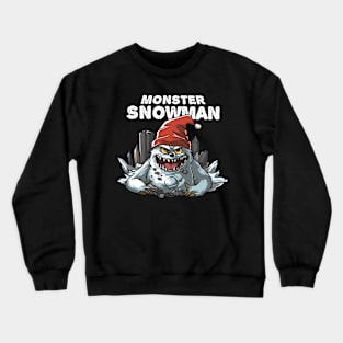 Monster Snowman Crewneck Sweatshirt